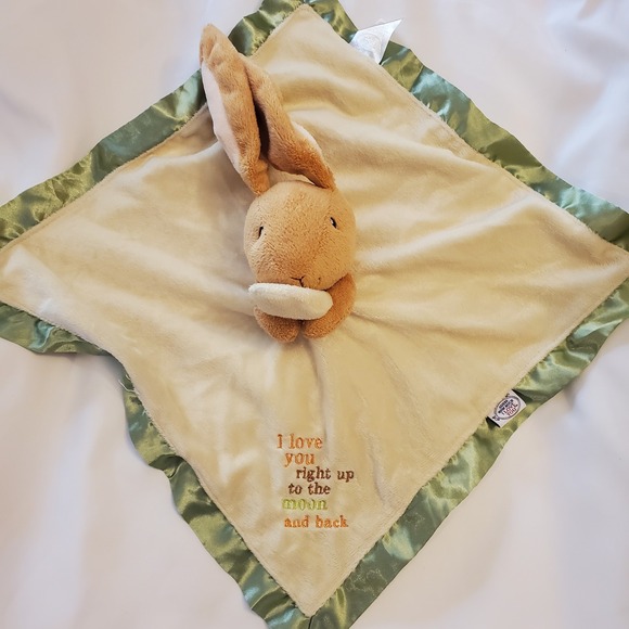 Guess How Much‎ I Love You Bunny Lovey To the Moon & Back Baby Security Blanket - Picture 4 of 7